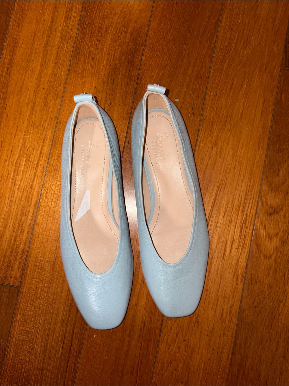 NWOT 27 Edit Naturalizer Women's Carla Ballet Flat Powder Blue Leather 6.5 - Picture 6 of 6